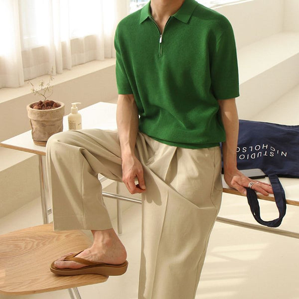 Summer Zip Up Polo