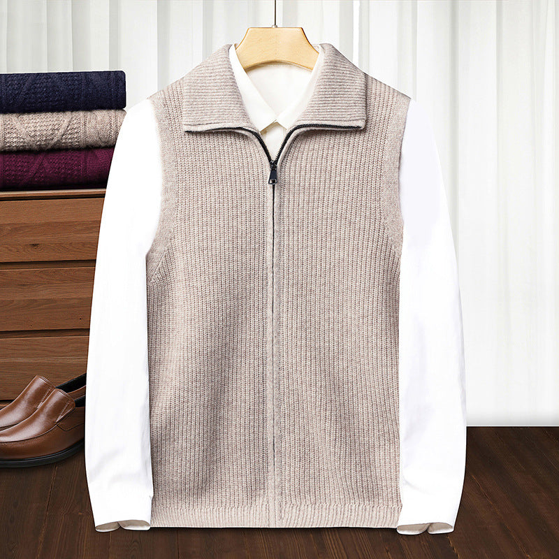 Autumn Winter Zippered Casual Vest