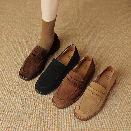 Classic Suede Lady Loafers