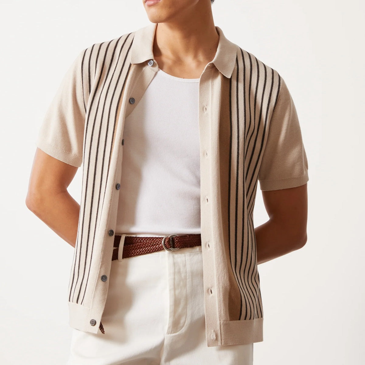 Striped Polo Knit