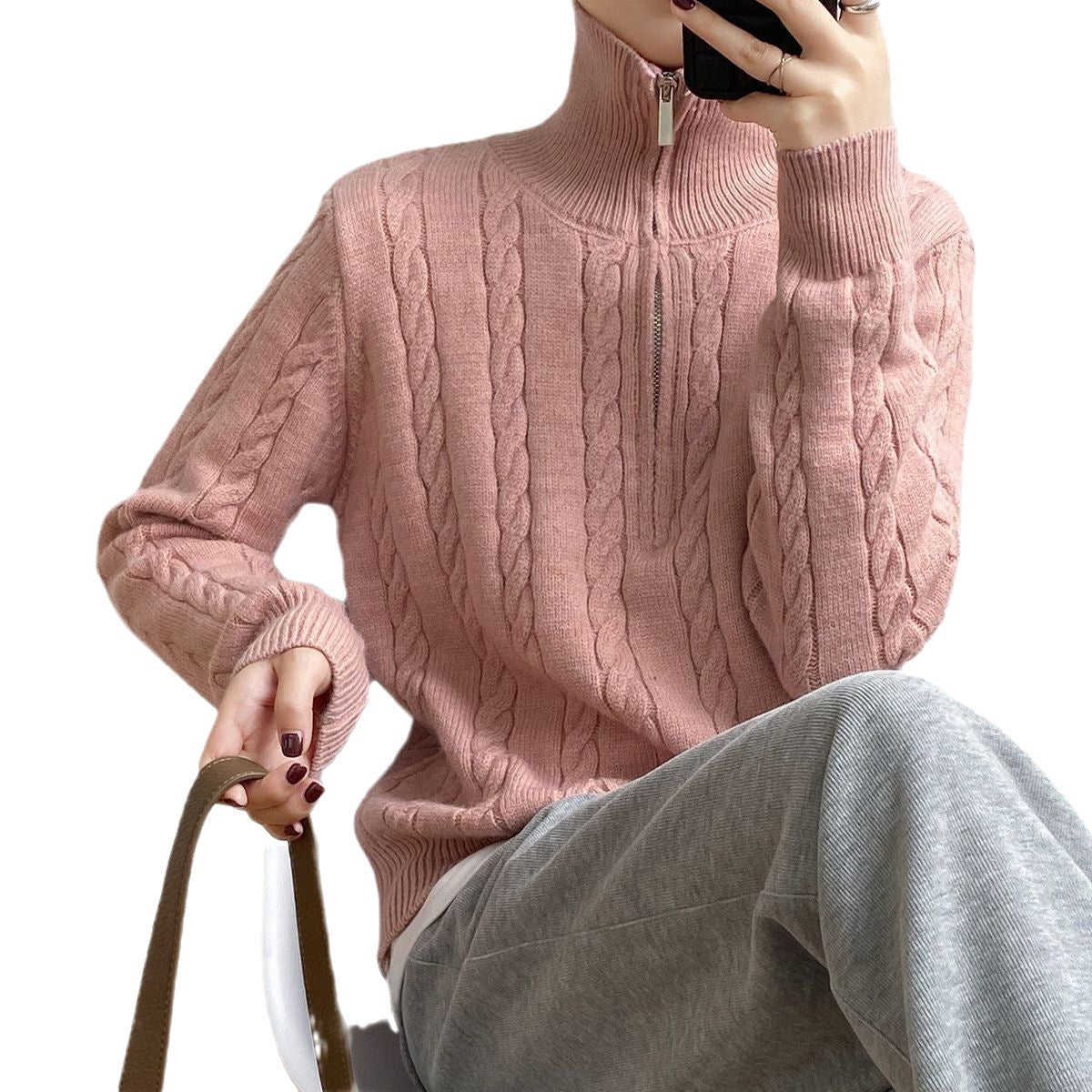 Vintage Half Zip Sweater