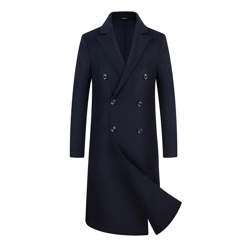 Double Breasted Long Trench Coat