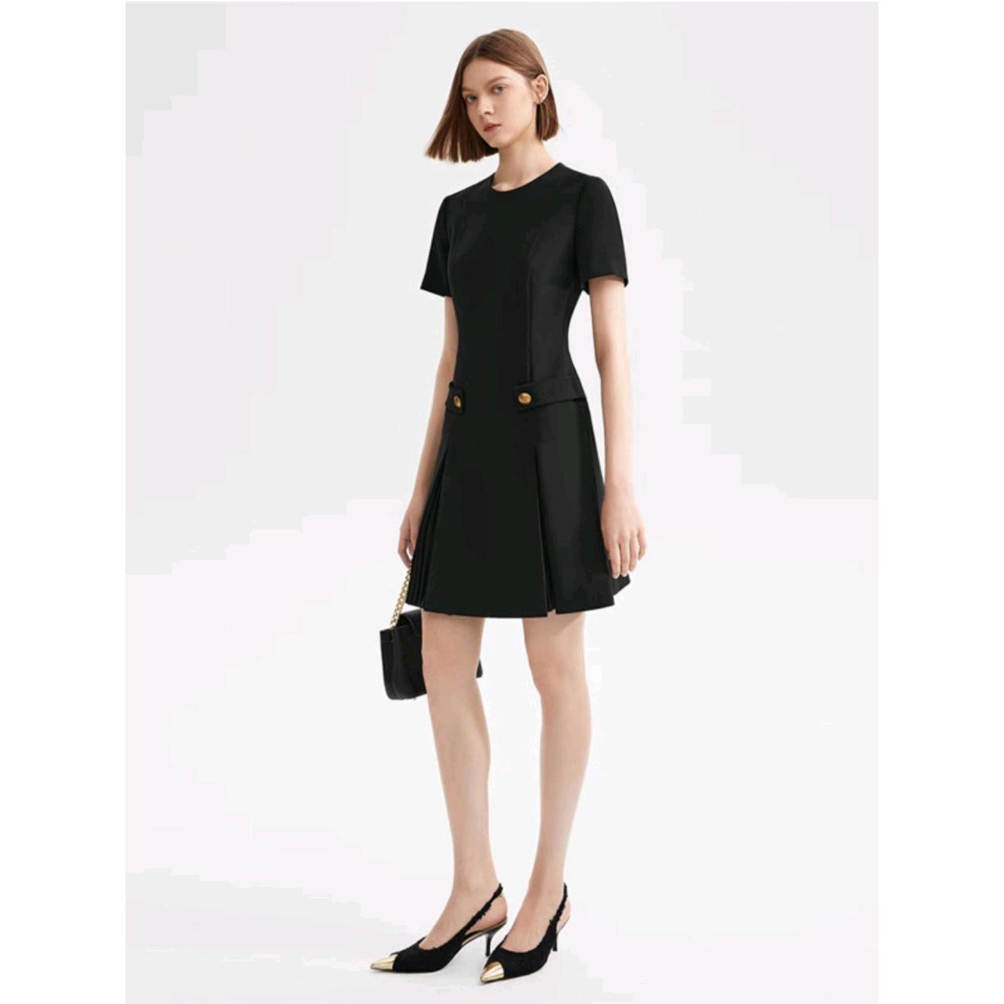 Autumn Pleated Dress