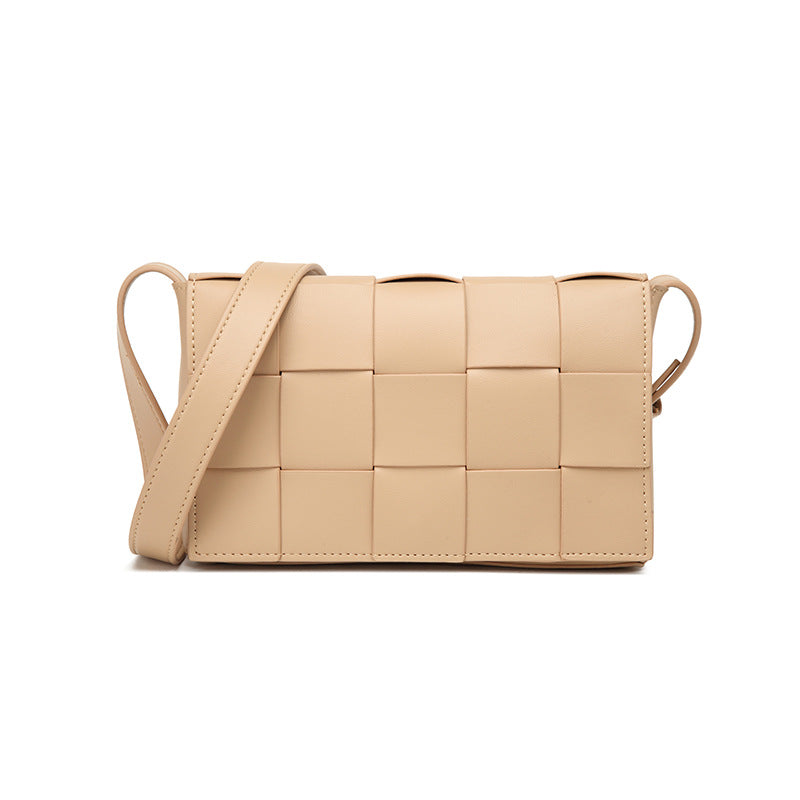 Woven Crossbody Leather Bag