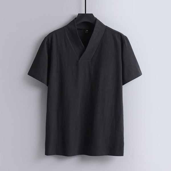 Vintage V-neck Half Sleeves