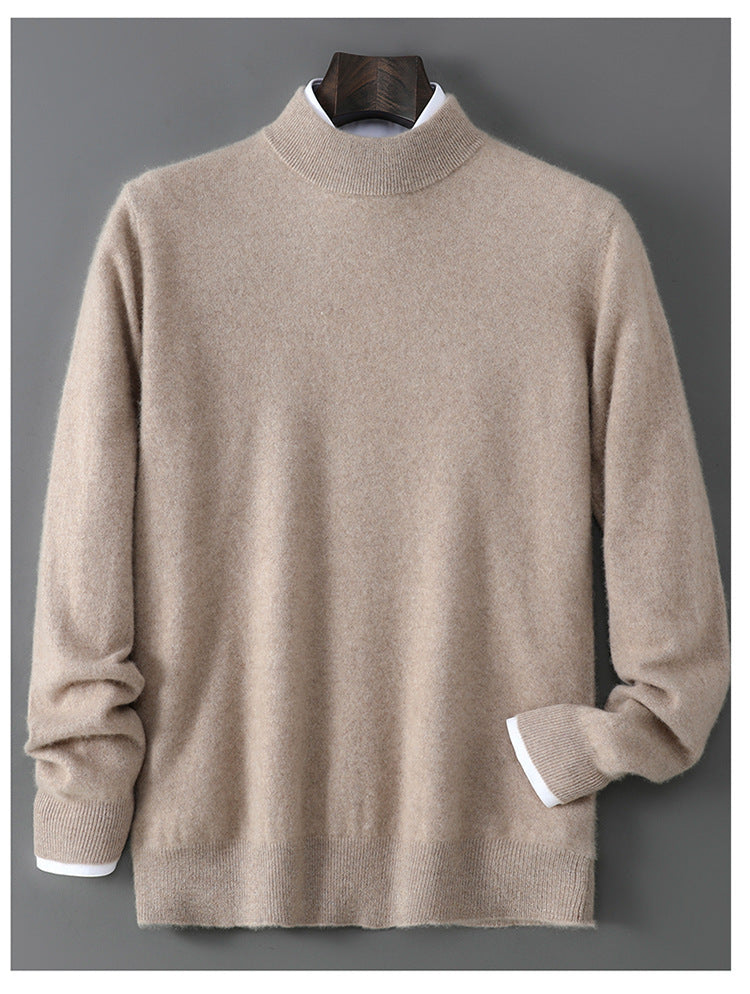 Modern Loose-Fitting Cashmere Base-Layer Sweater