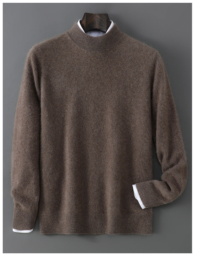 Modern Loose-Fitting Cashmere Base-Layer Sweater