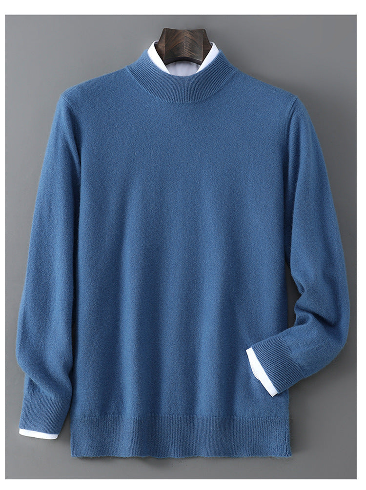 Modern Loose-Fitting Cashmere Base-Layer Sweater