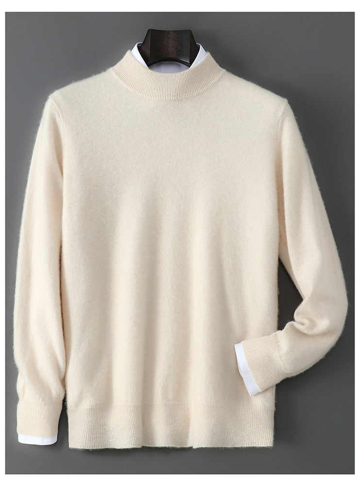 Modern Loose-Fitting Cashmere Base-Layer Sweater