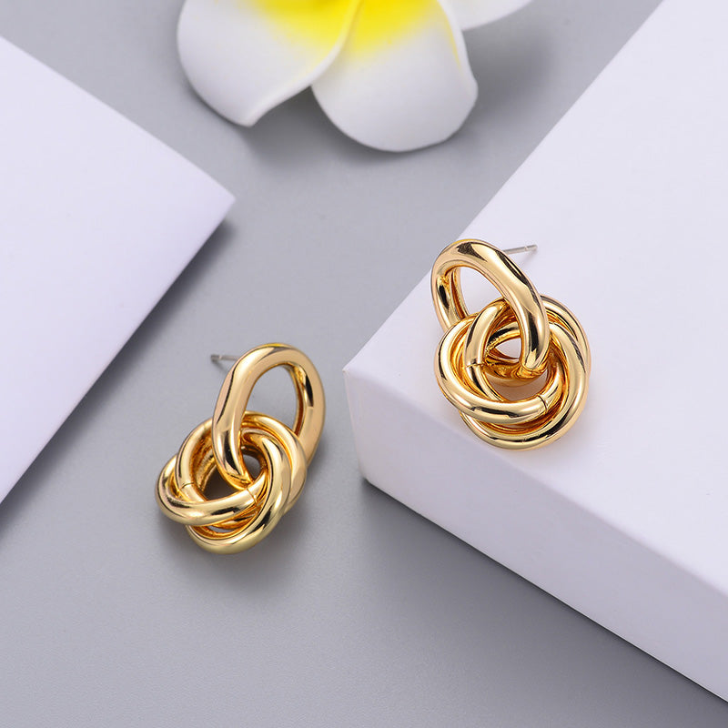 Inlaid Hook Earrings
