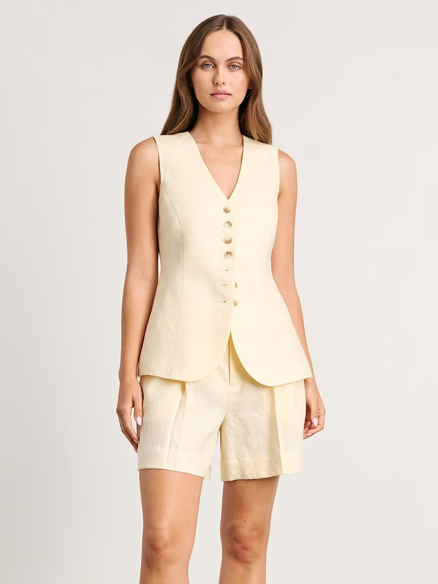 Commuter Vest Shorts Suit