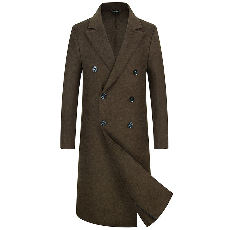 Double Breasted Long Trench Coat