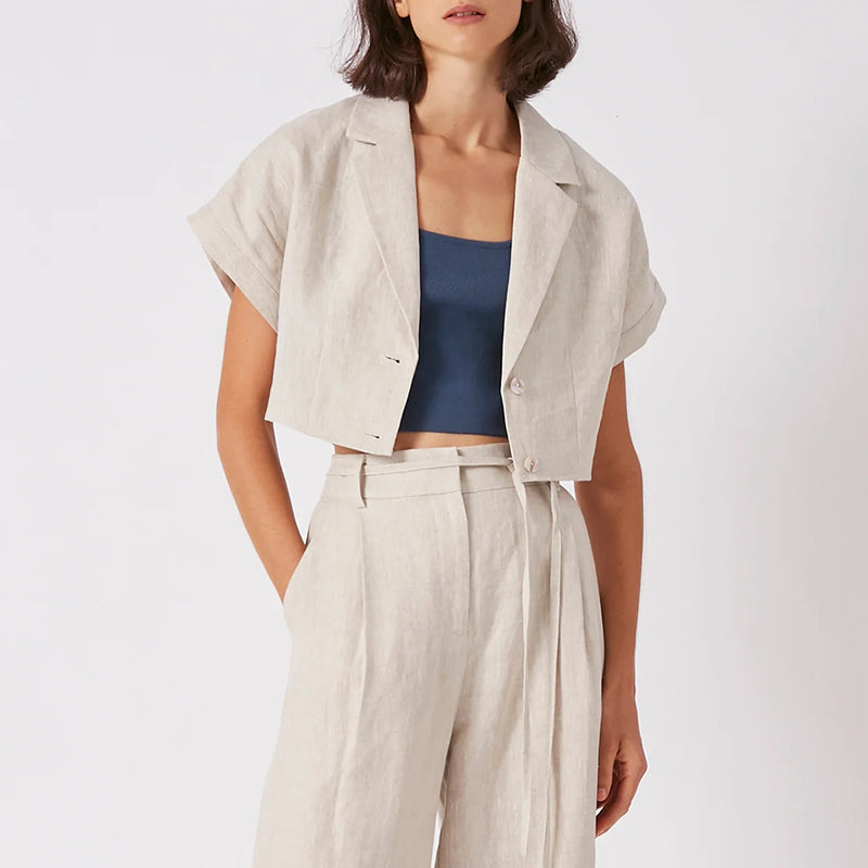 Linen Short Sleeved Shirt