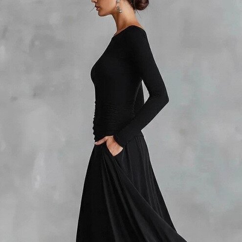 Elegant Waist-Cinching Dress