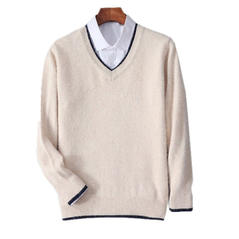 Business-Casual Cashmere Knit Sweater