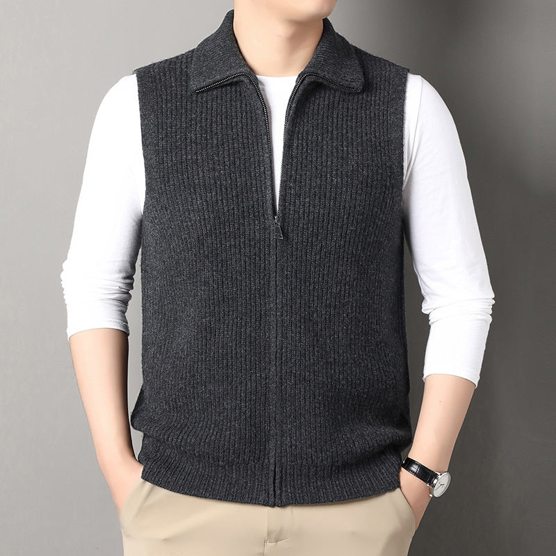 Autumn Winter Zippered Casual Vest