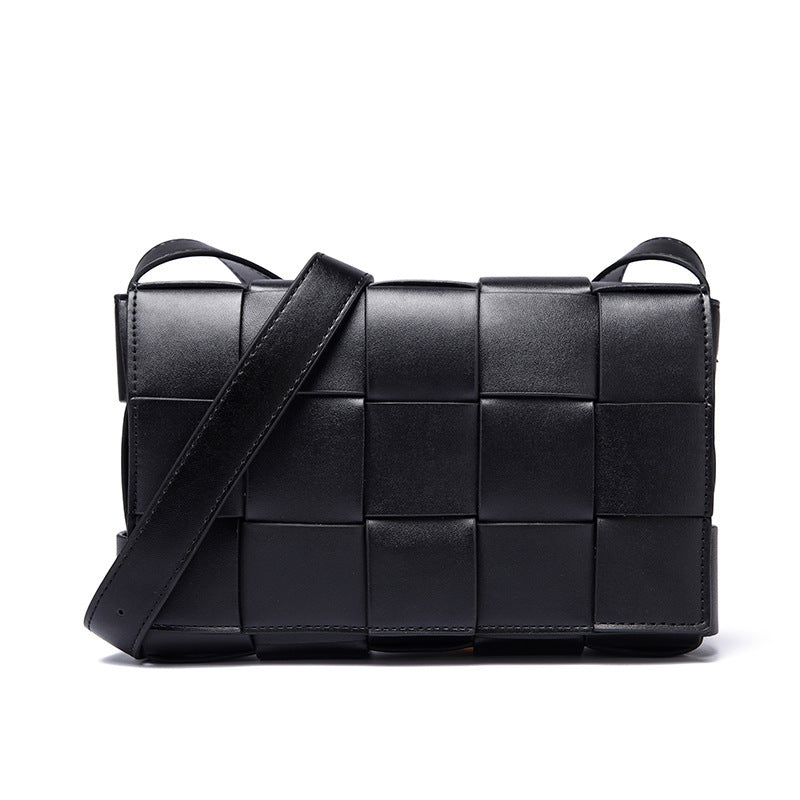 Woven Crossbody Leather Bag