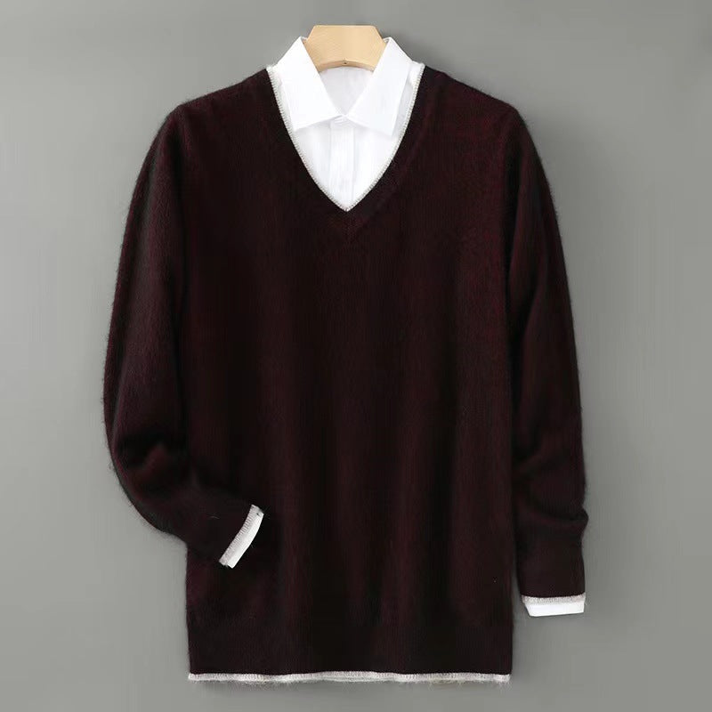 Business-Casual Cashmere Knit Sweater