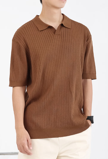 Turn-down Collar Polo T-shirt