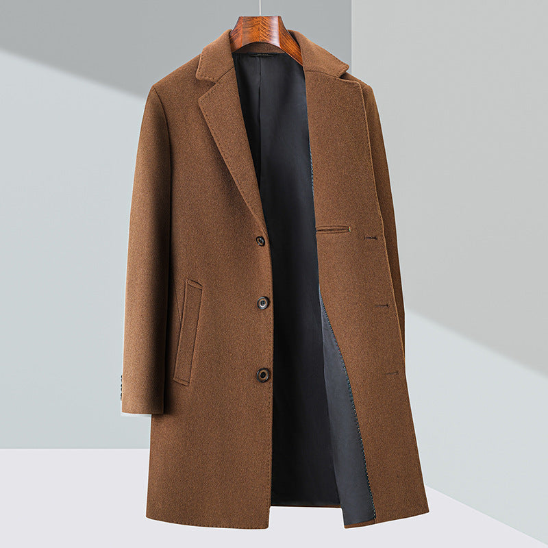 Business Casual Woolen Trench