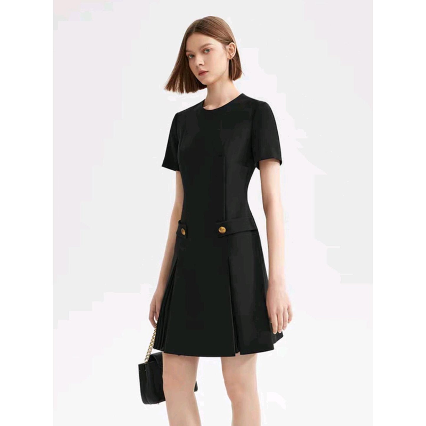 Autumn Pleated Dress