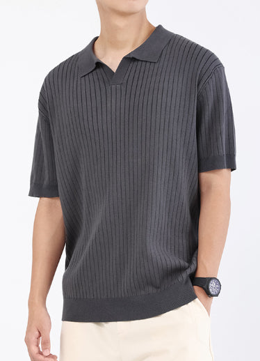 Turn-down Collar Polo T-shirt