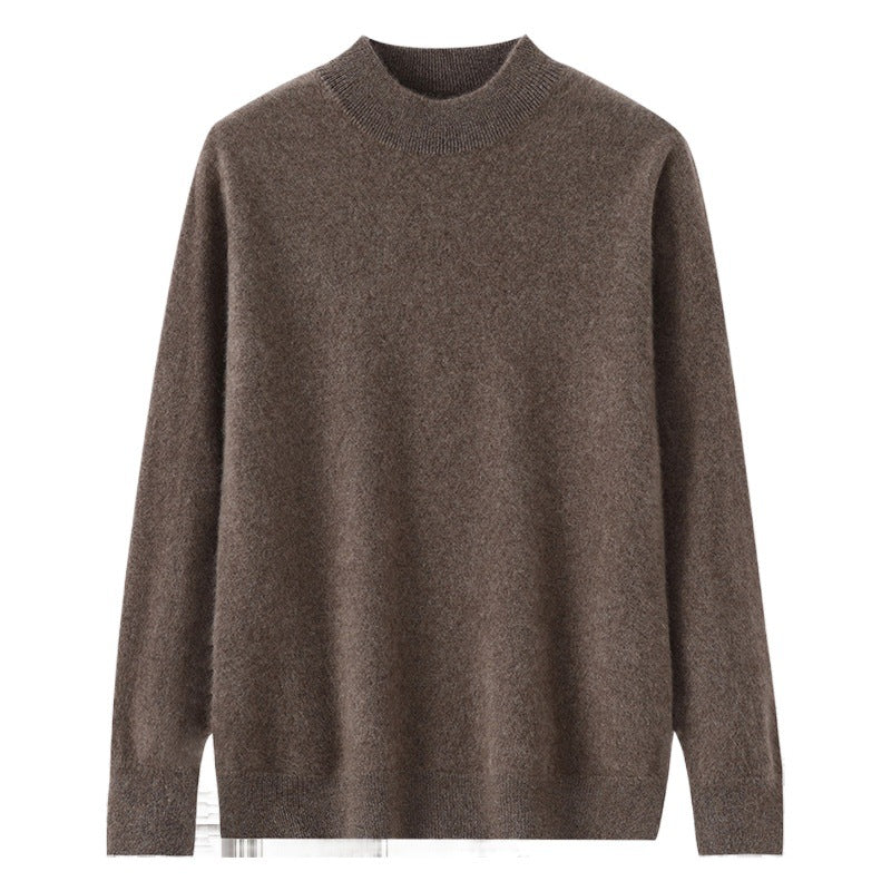 Modern Loose-Fitting Cashmere Base-Layer Sweater