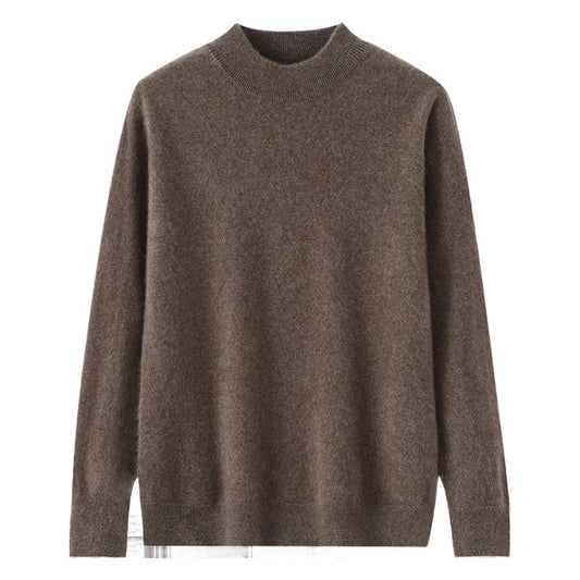 Modern Loose-Fitting Cashmere Base-Layer Sweater