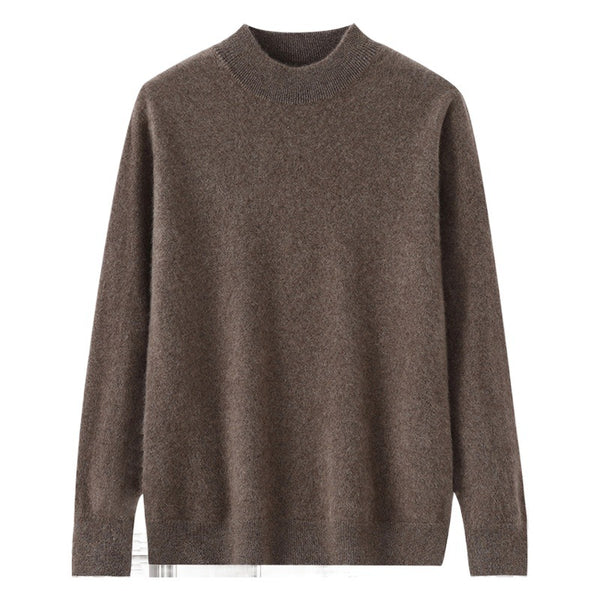 Modern Loose-Fitting Cashmere Base-Layer Sweater
