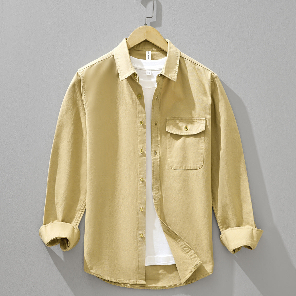 Casual & Minimalist Long-Sleeve Versatile Shirt