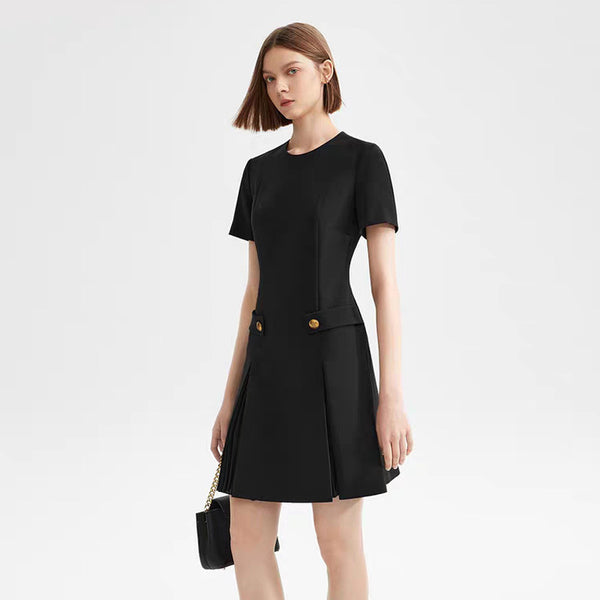 Autumn Pleated Dress