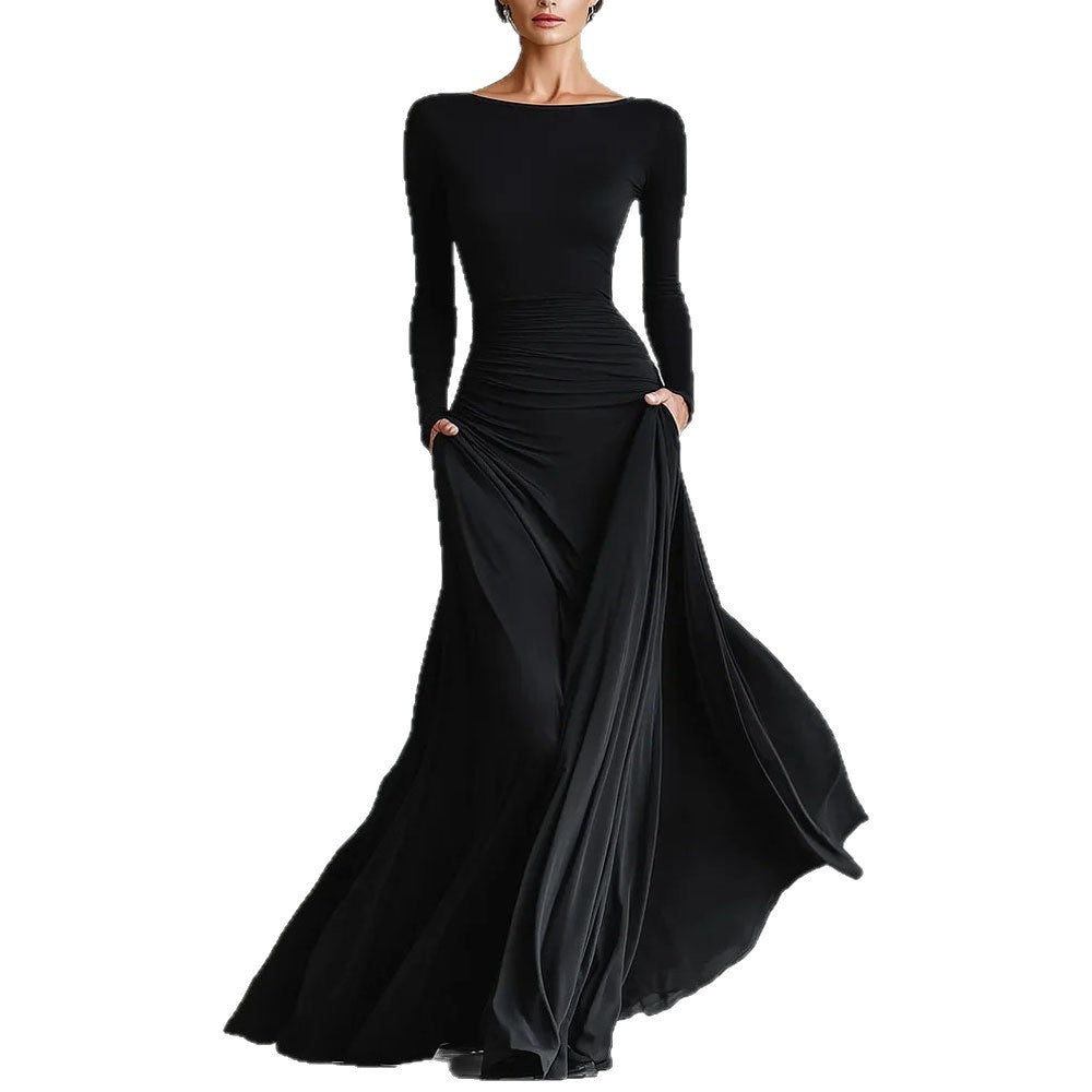 Elegant Waist-Cinching Dress