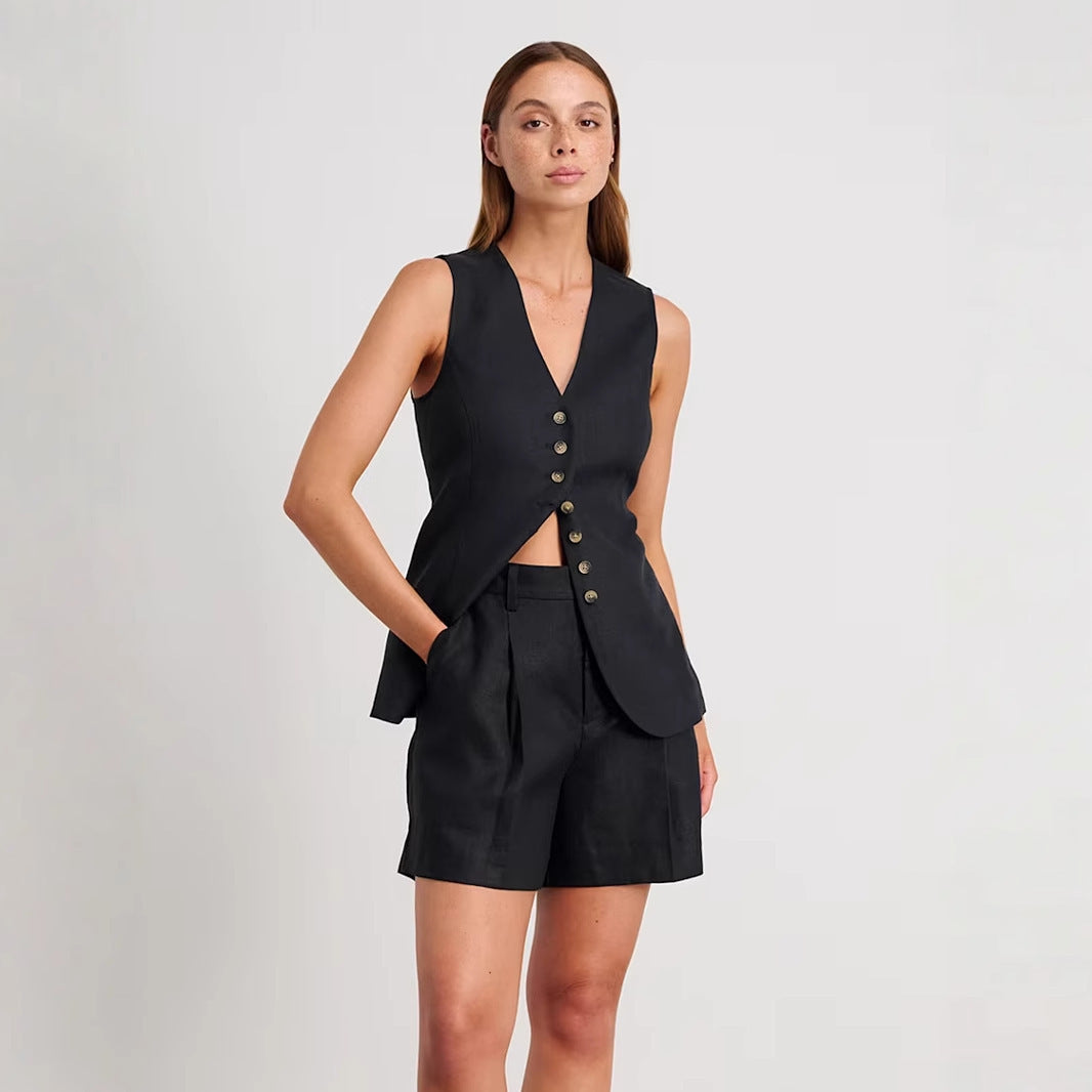 Commuter Vest Shorts Suit
