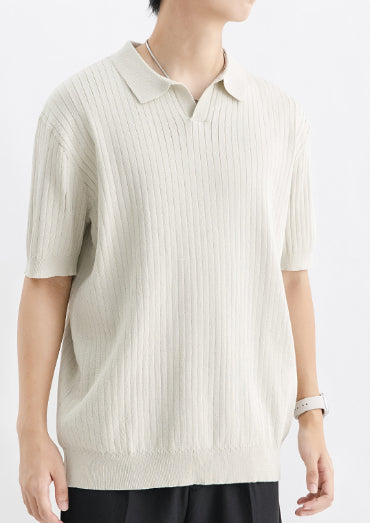 Turn-down Collar Polo T-shirt