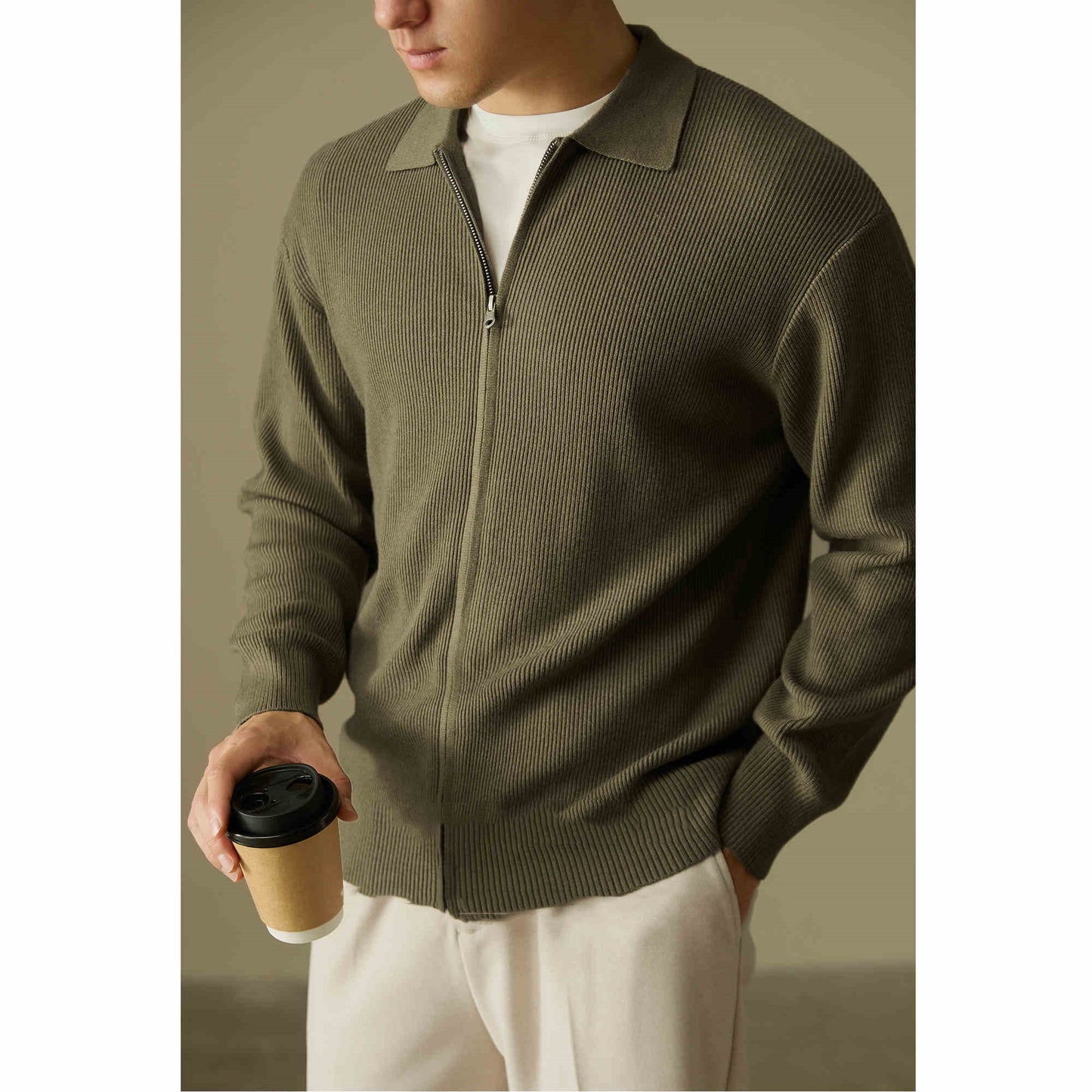 Cardigan Zip Sweater