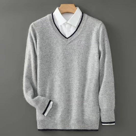 Business-Casual Cashmere Knit Sweater