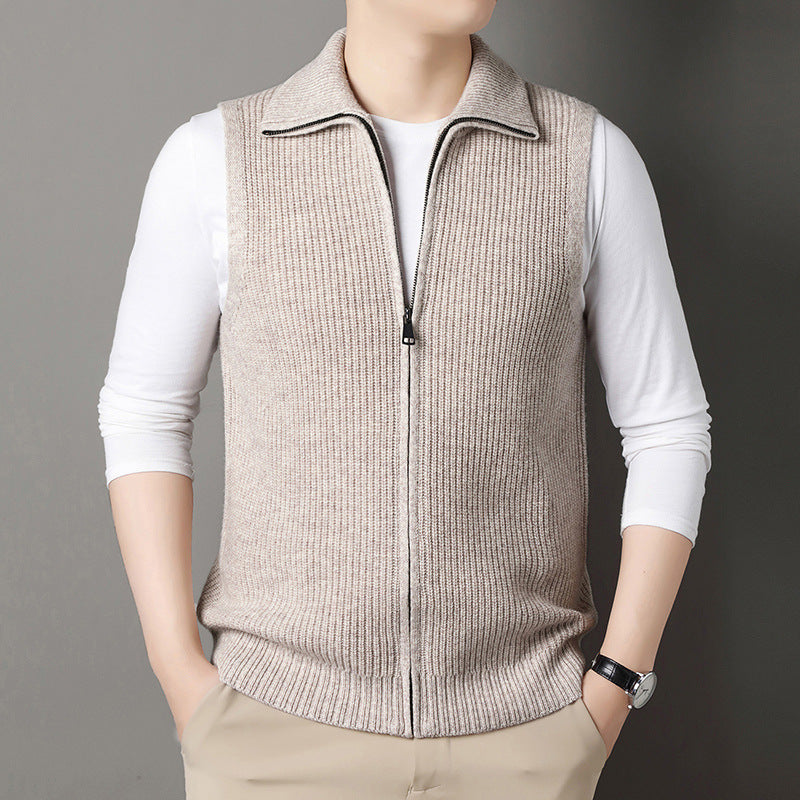 Autumn Winter Zippered Casual Vest