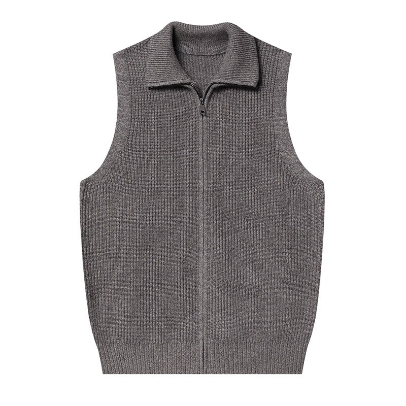 Autumn Winter Zippered Casual Vest
