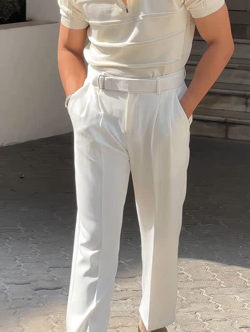 High Waist Pleated Pants